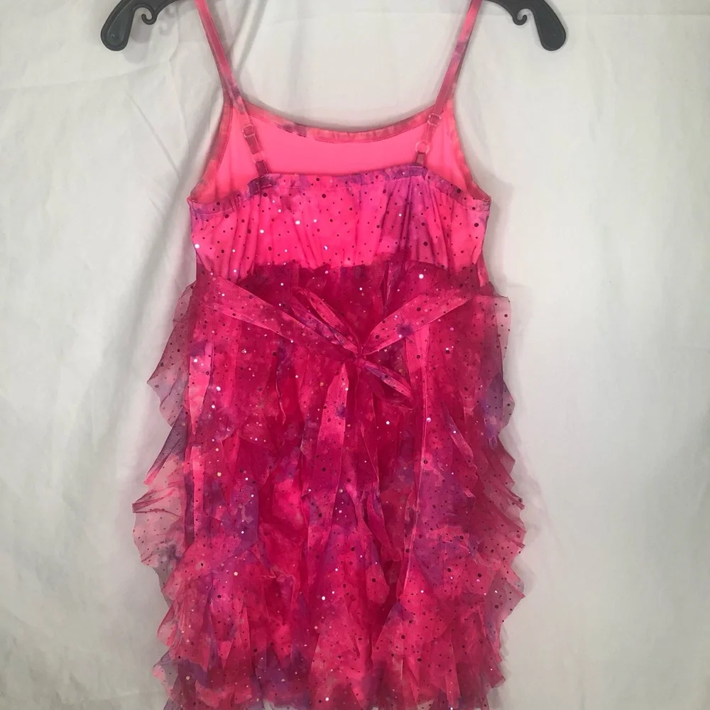 Girls Pink Ruffle Tulle Party Dress Girls Size 10